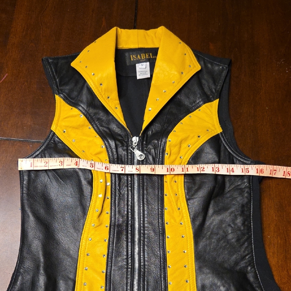 Isabel Leather Vest Size Small - Picture 4 of 8